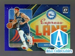 2020-21 OPTIC EXPRESS LANE PURPLE HOLO PRIZM #22 BEN SIMMONS PHILADELPHIA 76ERS
